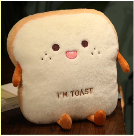 Plush Toast Bread Pillow #1 (P1)
