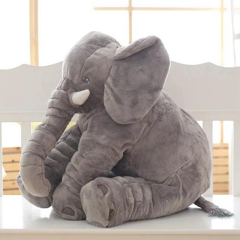 Plush Elephant Pillow